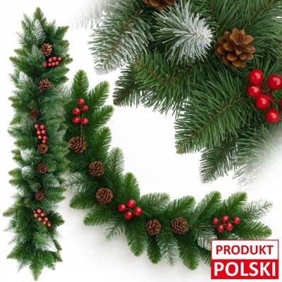 GIRLANDA SZTUCZNA ZDOBIONA 1M